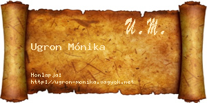 Ugron Mónika névjegykártya