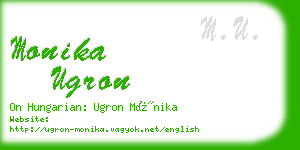 monika ugron business card